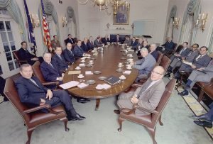 President Nixon's cabinet in 1971