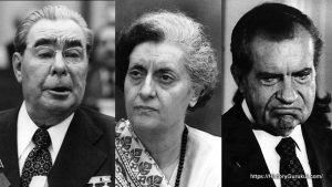 Richard Nixon, Indira Gandhi, Leonid Brezhnev